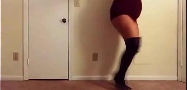  Thigh high boots sexy dancing short version